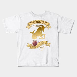 Capricorn December 22 to January 19 Vintage Kids T-Shirt